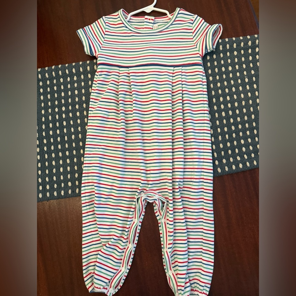 The Beaufort Bonnet Company Striped Romper - Multicolor